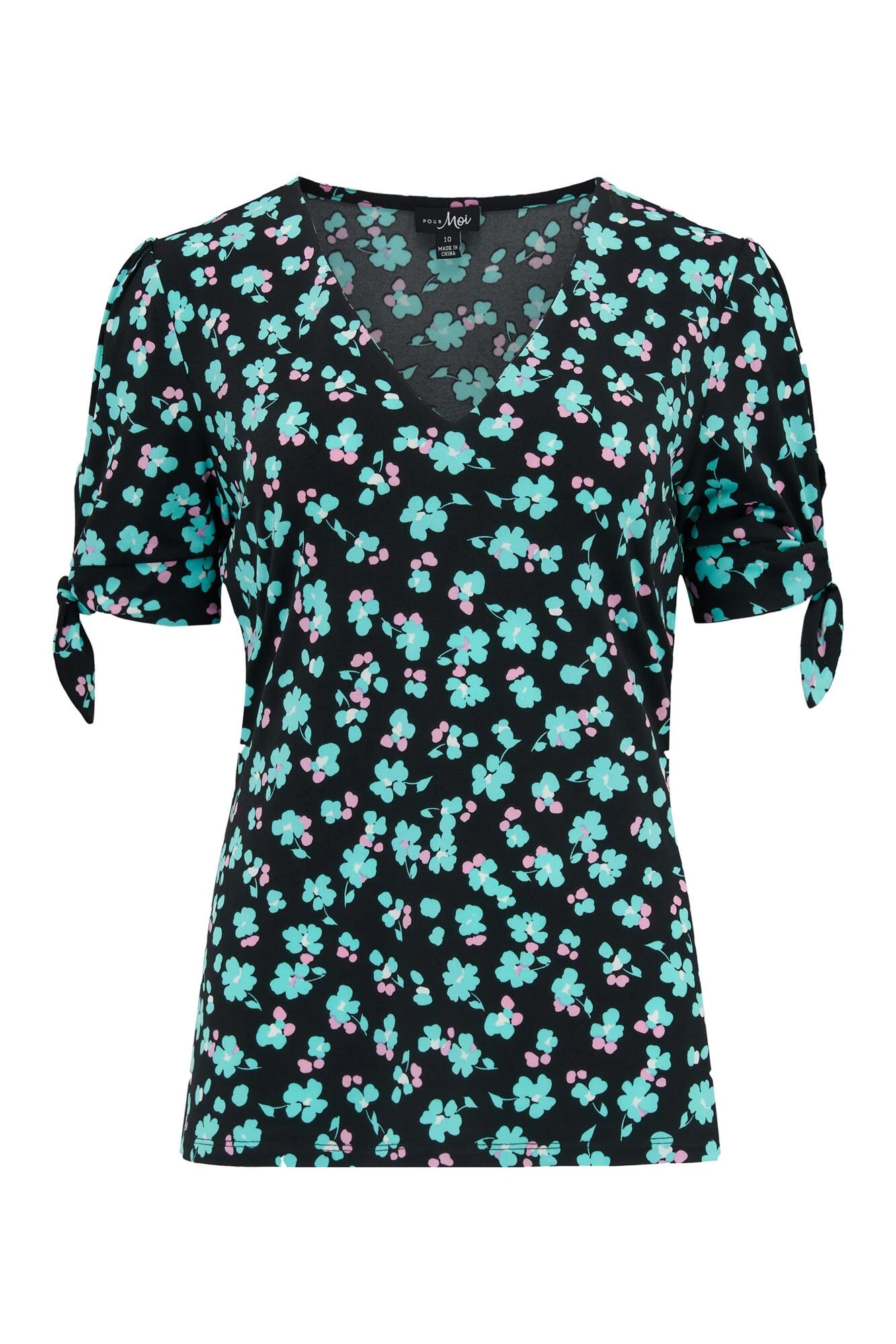 Pour Moi Bella Slinky Jersey Stretch Top - Black Mix 5 Pour Moi Bella Slinky Jersey Stretch Top - Black Mix - Image 5