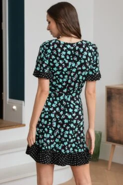 Pour Moi Birdie Frill Detail Slinky Stretch Dress - Black Mix 11 Pour Moi Birdie Frill Detail Slinky Stretch Dress - Black Mix -Cheap Clozi Vibe Store 309543 20230209150000