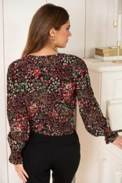 Pour Moi Laney Woven Wrap Long Sleeve Top - Black Ditsy 9 Pour Moi Laney Woven Wrap Long Sleeve Top - Black Ditsy -Cheap Clozi Vibe Store 310200 20230406162900