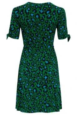 Pour Moi Bella Slinky Stretch Tie Sleeve Tea Dress - Green Leopard 11 Pour Moi Bella Slinky Stretch Tie Sleeve Tea Dress - Green Leopard -Cheap Clozi Vibe Store 310932 20230608100800