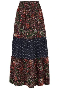 Pour Moi Tahlia Tiered Woven Maxi Skirt - Black Floral 10 Pour Moi Tahlia Tiered Woven Maxi Skirt - Black Floral -Cheap Clozi Vibe Store 312381 20230731161100