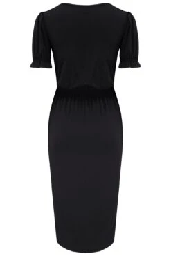 Pour Moi Jenny Puff Sleeve Stretch Midi Dress - Black 11 Pour Moi Jenny Puff Sleeve Stretch Midi Dress - Black -Cheap Clozi Vibe Store 312395 20230314160600