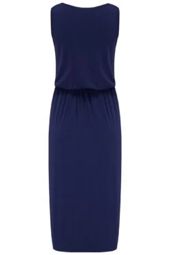 Pour Moi Jessie Fuller Bust Notch Neck Stretch Midi Dress - Navy -Cheap Clozi Vibe Store 312436 20230627143400