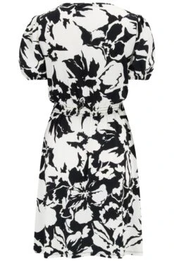 Pour Moi Evangeline Gathered Neckline Slinky Jersey Dress - Mono Floral 11 Pour Moi Evangeline Gathered Neckline Slinky Jersey Dress - Mono Floral -Cheap Clozi Vibe Store 314176 20230505120700