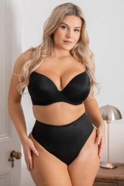 Pour Moi Hourglass Firm Tummy Control Thong - Black