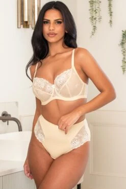 Pour Moi St Tropez High Waist Deep Brief - Oyster