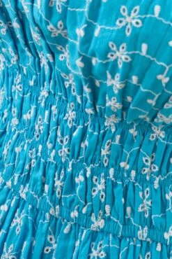 Pour Moi Hannah Embroidered Woven Tie Strap Dress - Aqua/White 11 Pour Moi Hannah Embroidered Woven Tie Strap Dress - Aqua/White -Cheap Clozi Vibe Store 318977 20230719103400