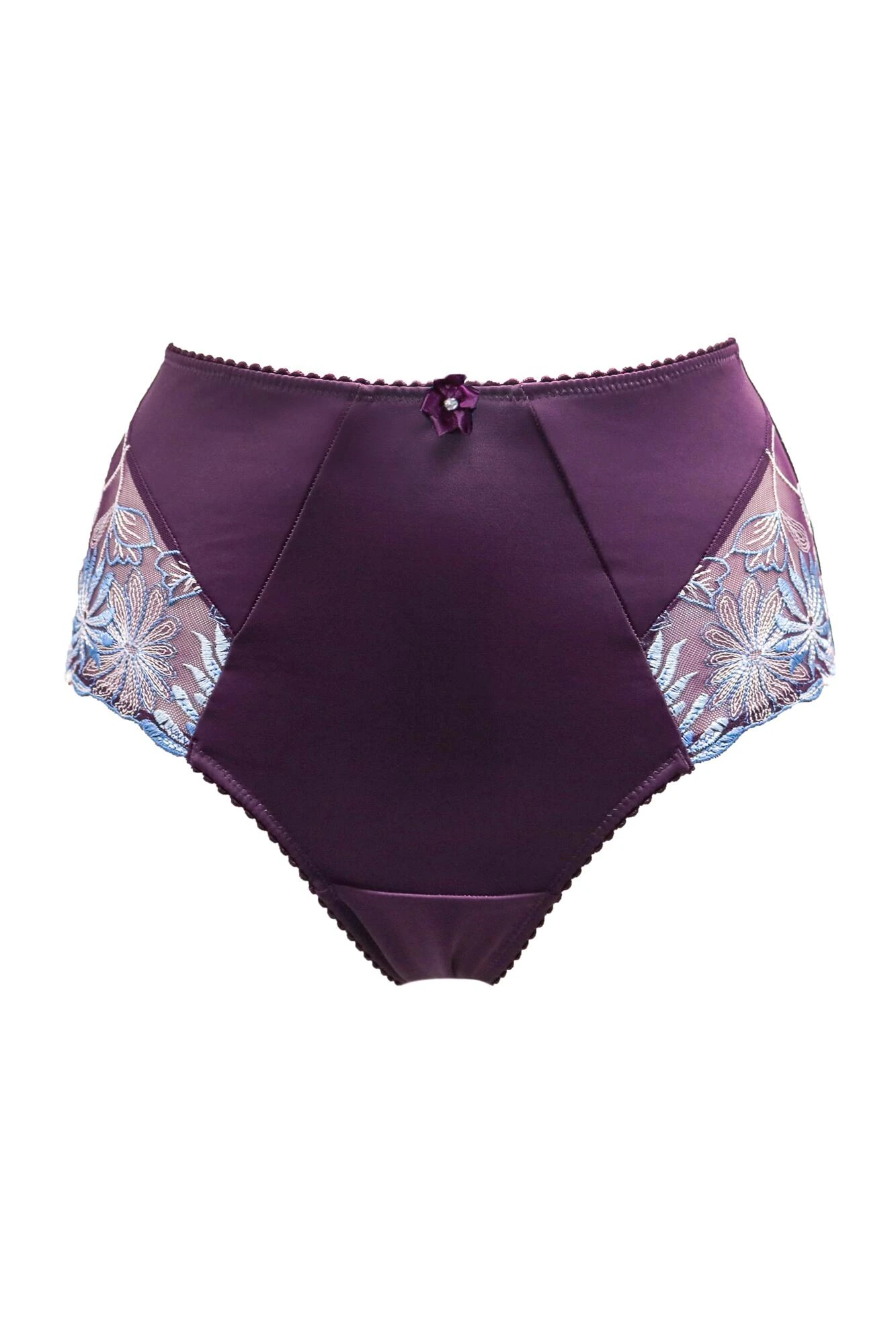 Pour Moi St Tropez High Waist Deep Brief - Purple/Blue 5 Pour Moi St Tropez High Waist Deep Brief - Purple/Blue - Image 5