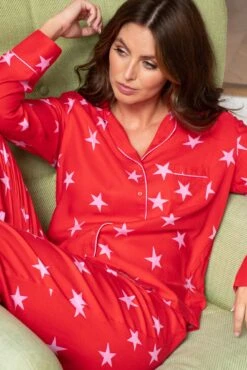 Pour Moi Luxe Woven Twill Pyjama Set - Red/Pink 12 Pour Moi Luxe Woven Twill Pyjama Set - Red/Pink -Cheap Clozi Vibe Store 320084 20230809103600