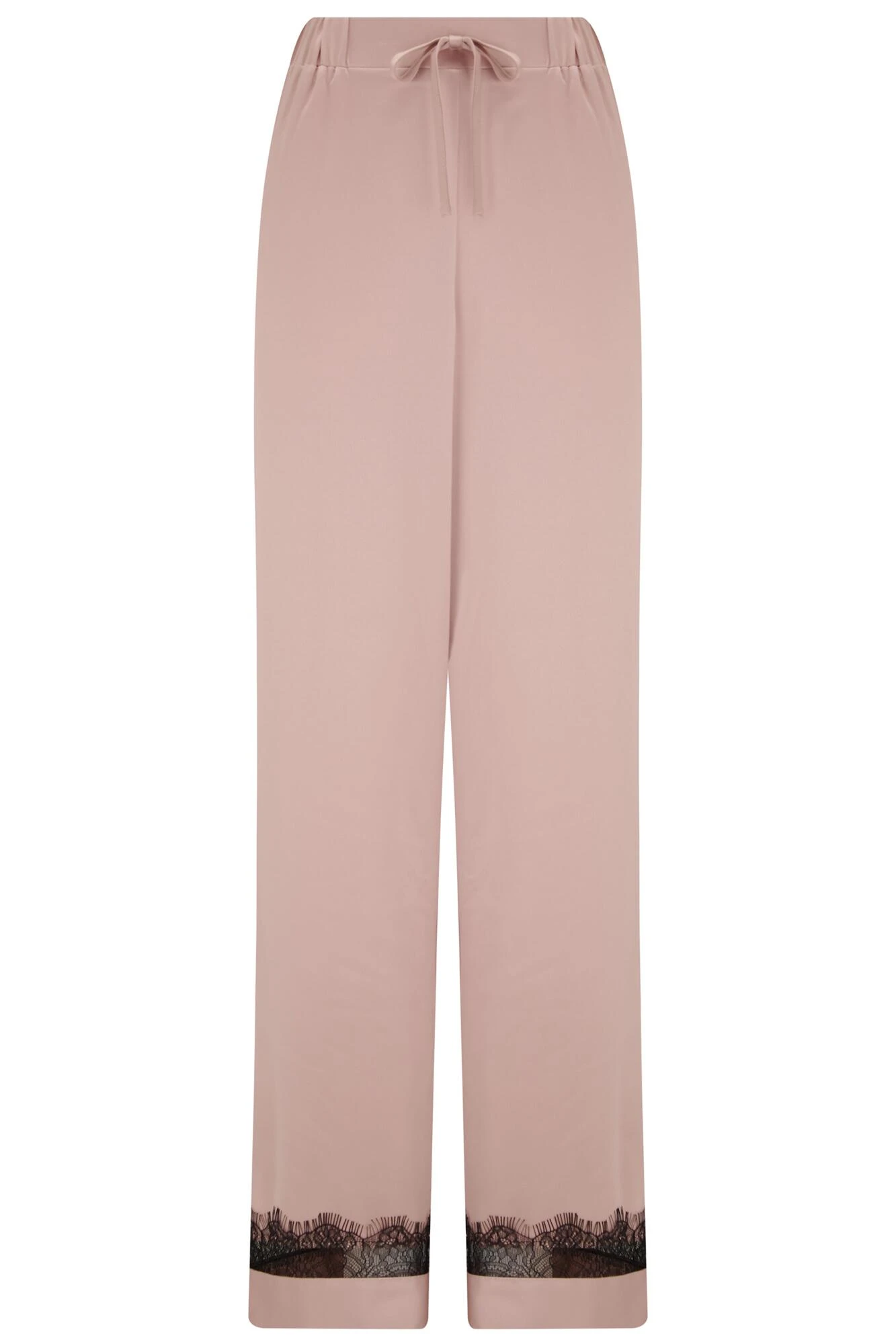 Pour Moi Dusk Satin And Lace Revere Collar Pyjama Set - Mink/Black 9 Pour Moi Dusk Satin And Lace Revere Collar Pyjama Set - Mink/Black - Image 9