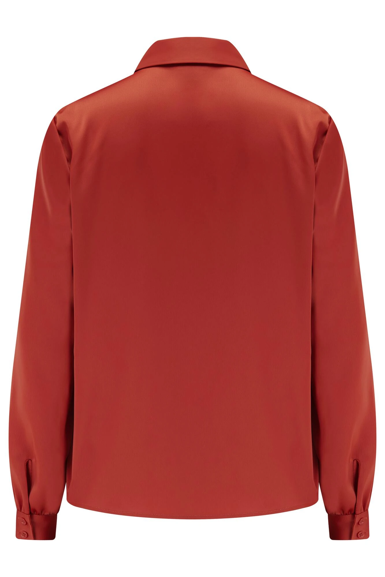 Pour Moi Millie Satin Woven Shirt - Rust 7 Pour Moi Millie Satin Woven Shirt - Rust - Image 7
