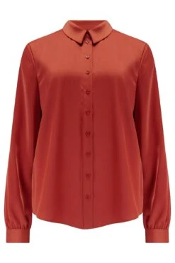 Pour Moi Millie Satin Woven Shirt - Rust 12 Pour Moi Millie Satin Woven Shirt - Rust -Cheap Clozi Vibe Store 321774 20230911092200