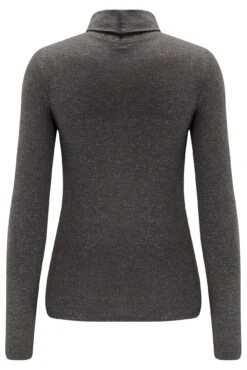 Pour Moi Second Skin Thermal Roll Neck Top - Glitter Charcoal -Cheap Clozi Vibe Store 322451 20230913131800
