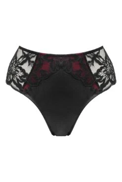 Pour Moi Onyx High-Waist High Leg Brazilian - Black/Burgundy 8 Pour Moi Onyx High-Waist High Leg Brazilian - Black/Burgundy -Cheap Clozi Vibe Store 323397 20230920111300