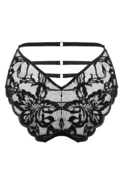 Pour Moi Onyx High-Waist High Leg Brazilian - Black/Burgundy 9 Pour Moi Onyx High-Waist High Leg Brazilian - Black/Burgundy -Cheap Clozi Vibe Store 323398 20230920111300